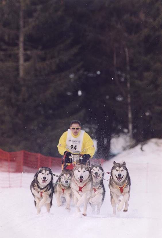 giorgio pirini entra nel del biagio sleddog team